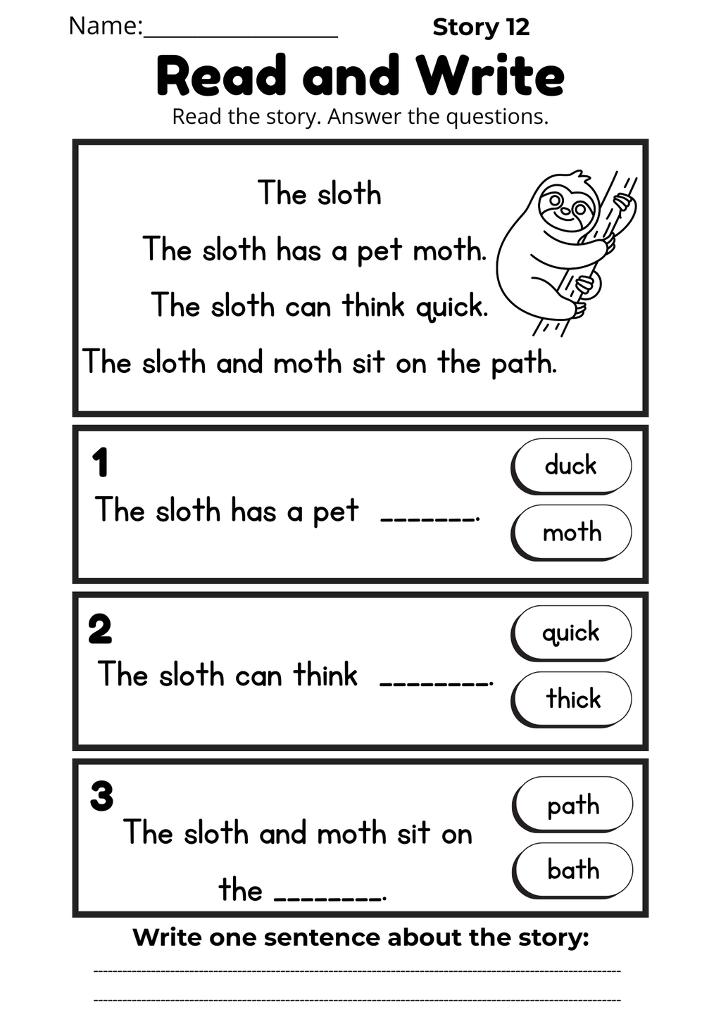 CVC Reading Workbook 15 pages | Printable Phonics Activities