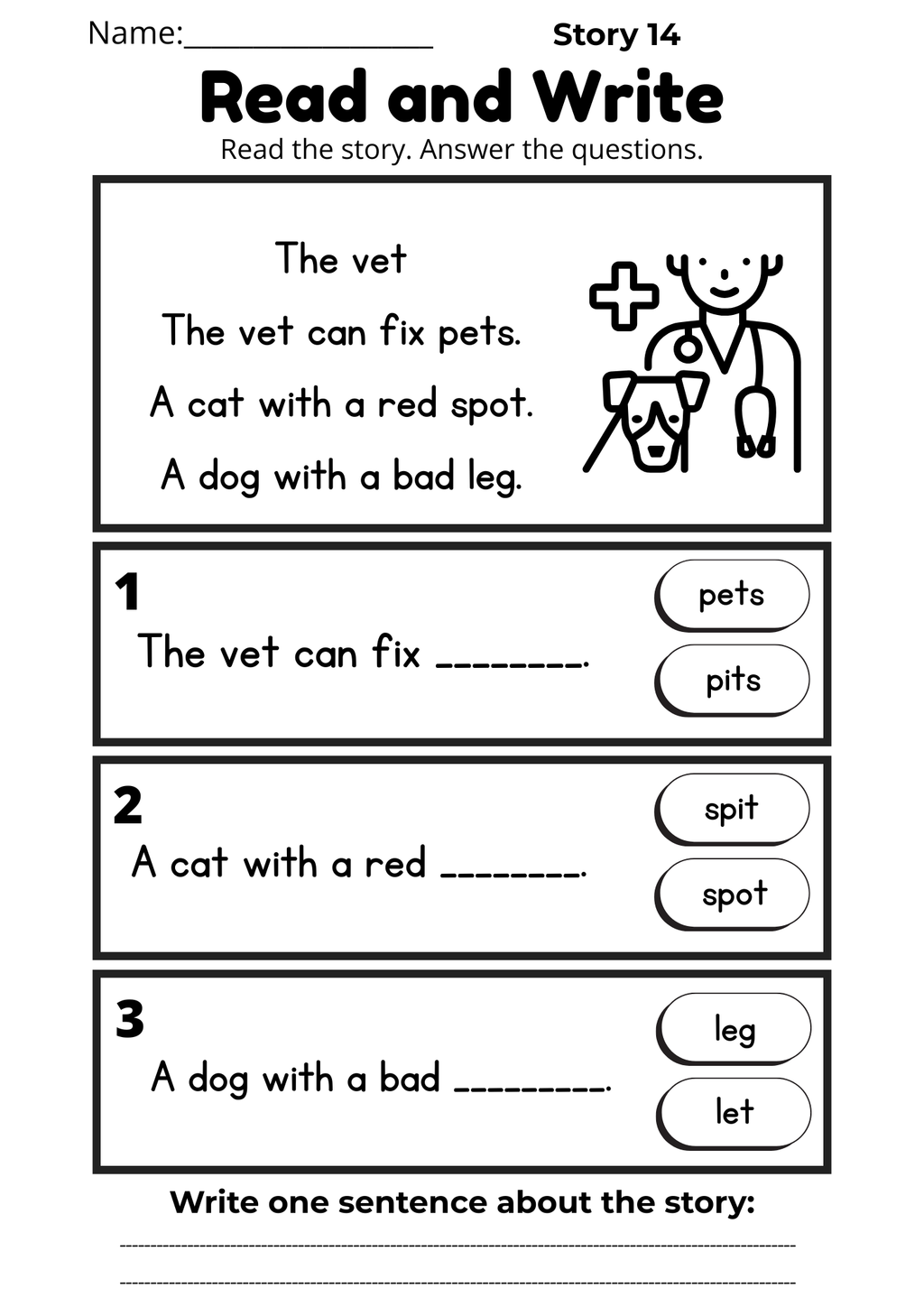 CVC Reading Workbook 15 pages | Printable Phonics Activities