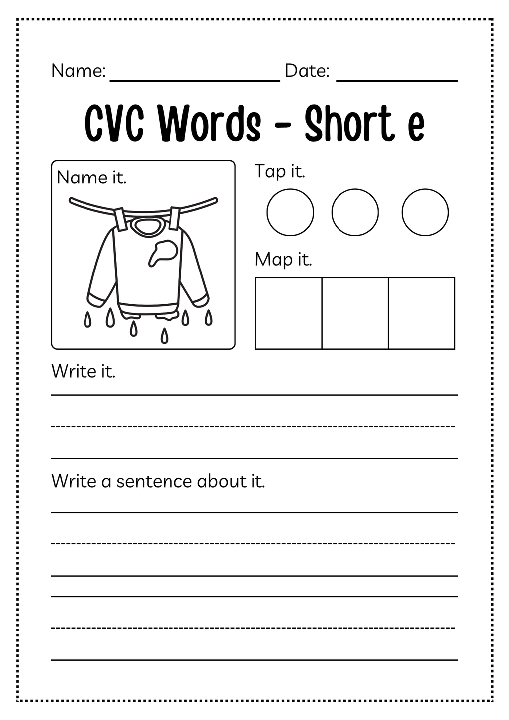 CVC Word Workbook 76 pages | Printable Phonics Activities