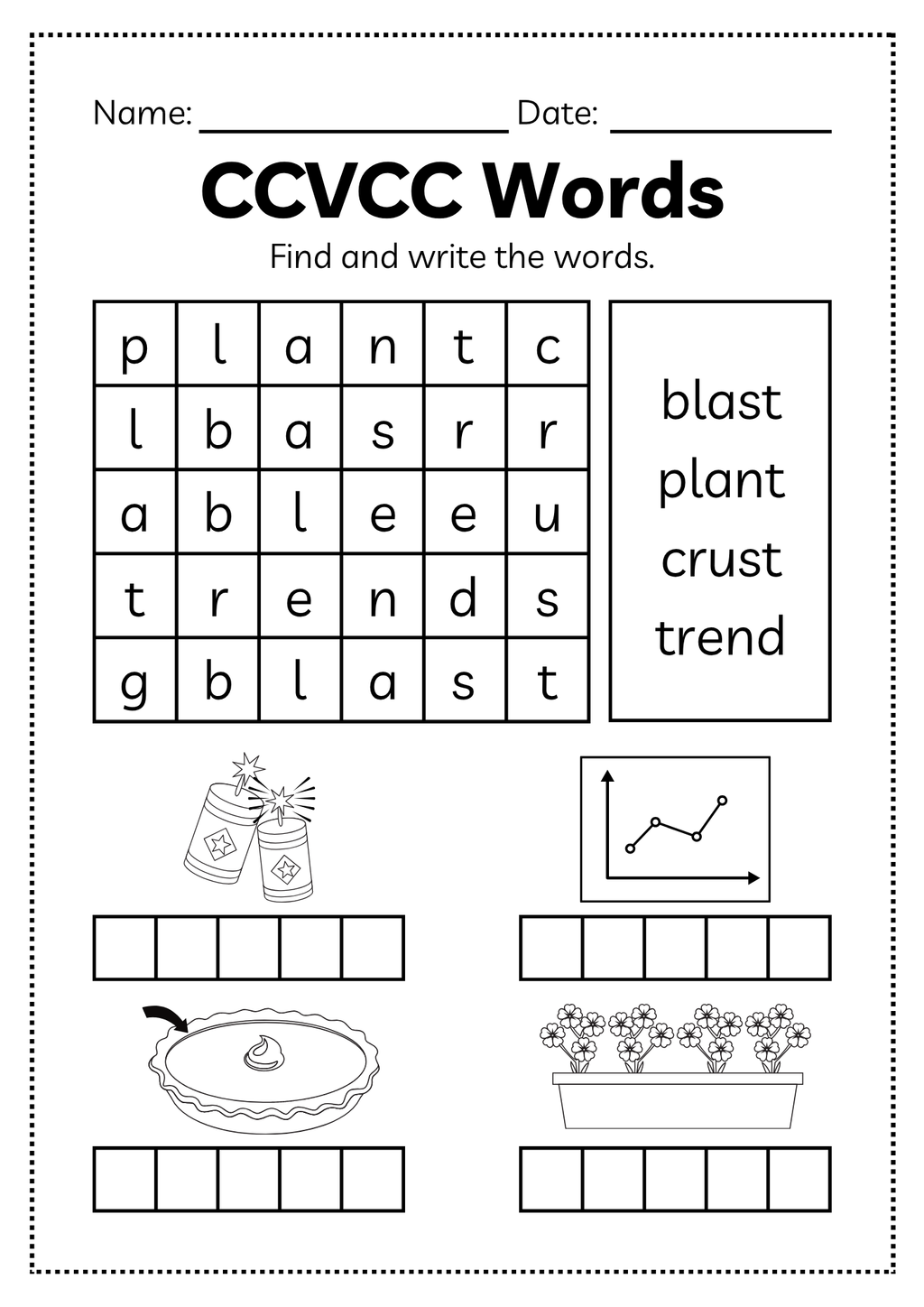 CCVCC Word Workbook 35 pages | Printable Phonics Activities