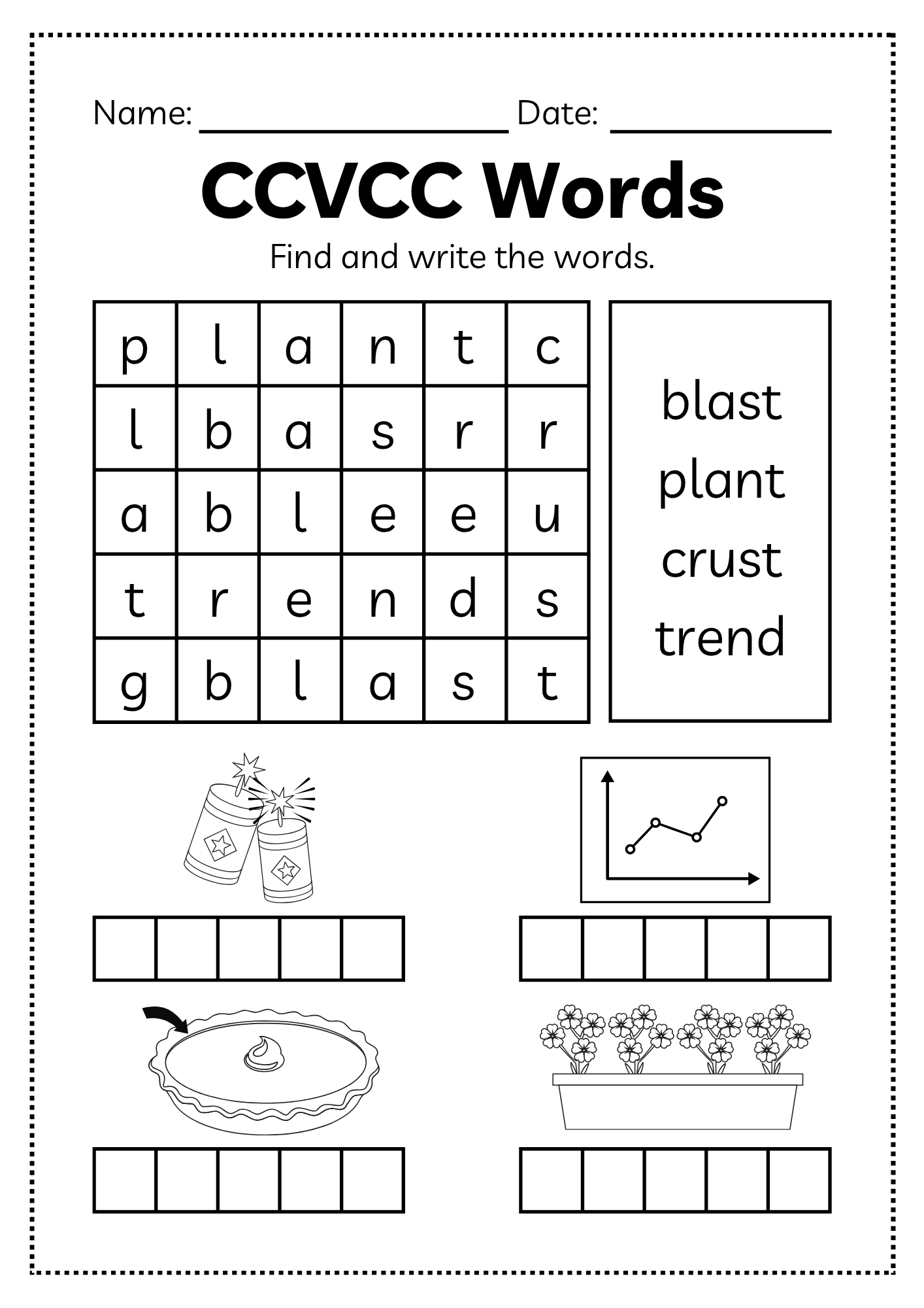 CCVCC Word Workbook 35 pages | Printable Phonics Activities