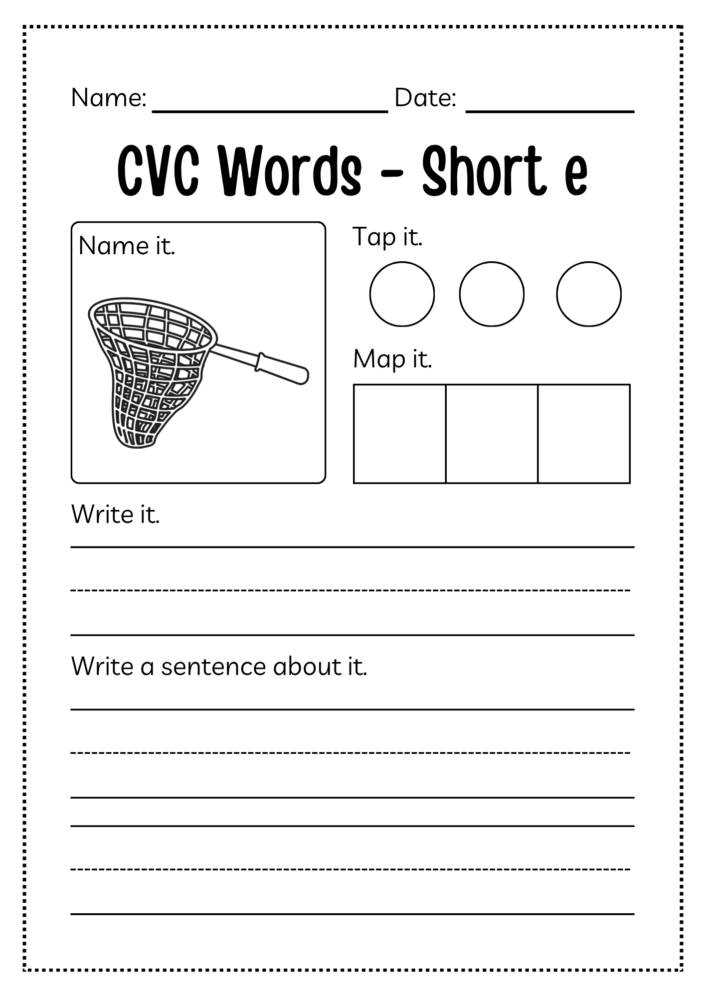 CVC Word Workbook 76 pages | Printable Phonics Activities