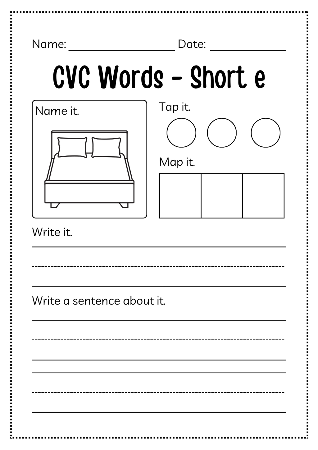CVC Word Workbook 76 pages | Printable Phonics Activities