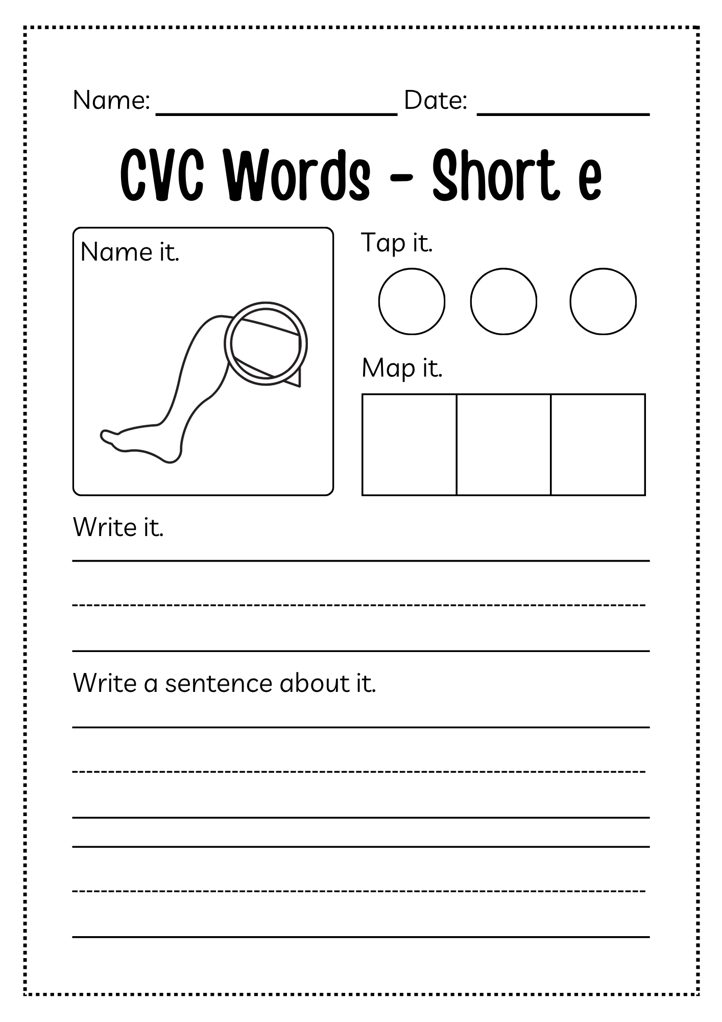 CVC Word Workbook 76 pages | Printable Phonics Activities