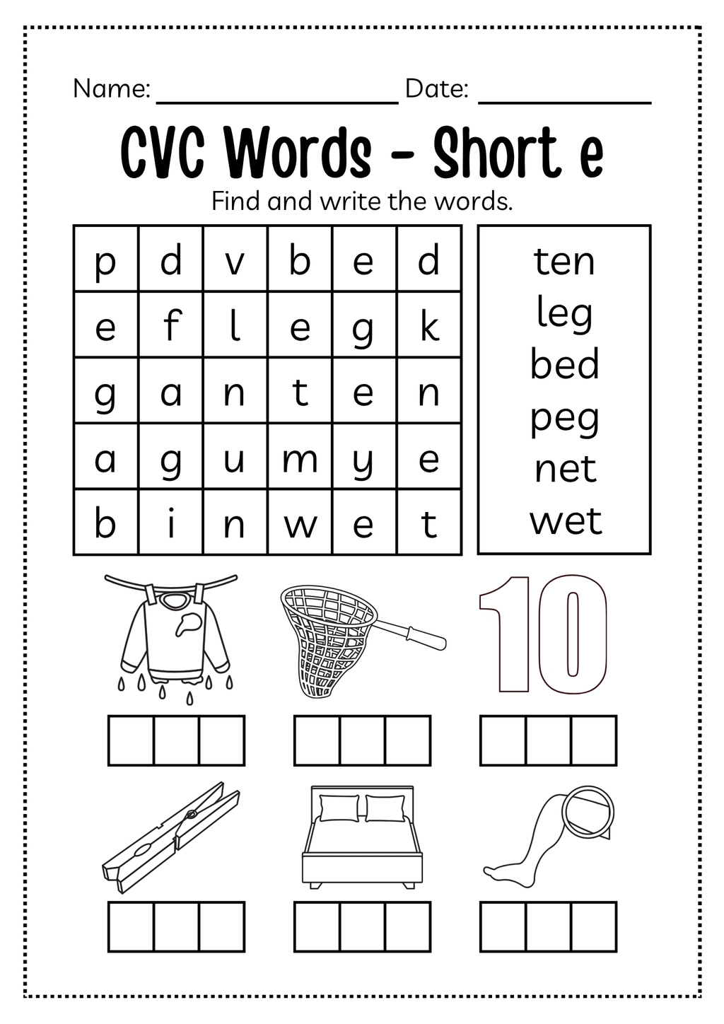 CVC Word Workbook 76 pages | Printable Phonics Activities