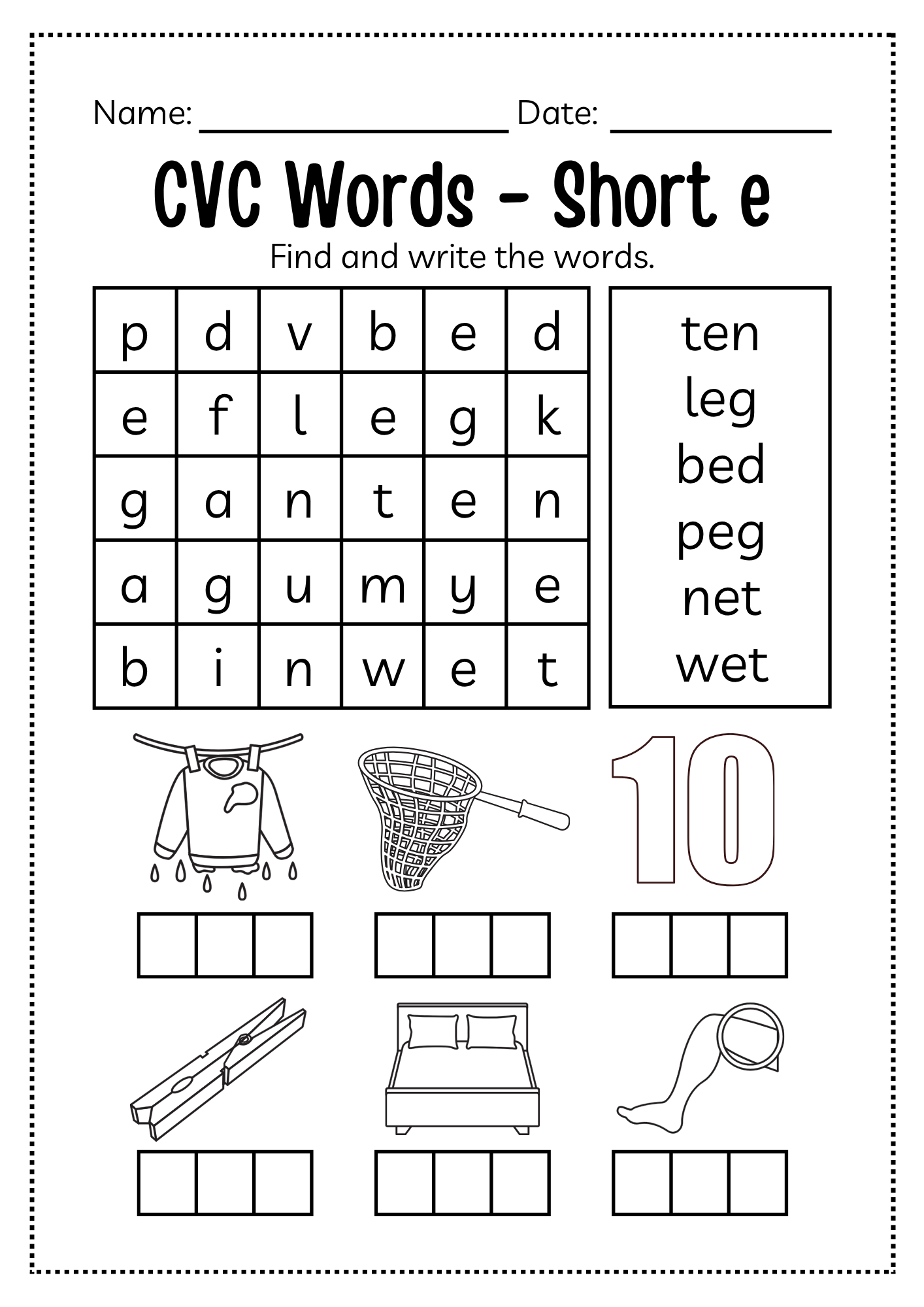 CVC Word Workbook 76 pages | Printable Phonics Activities