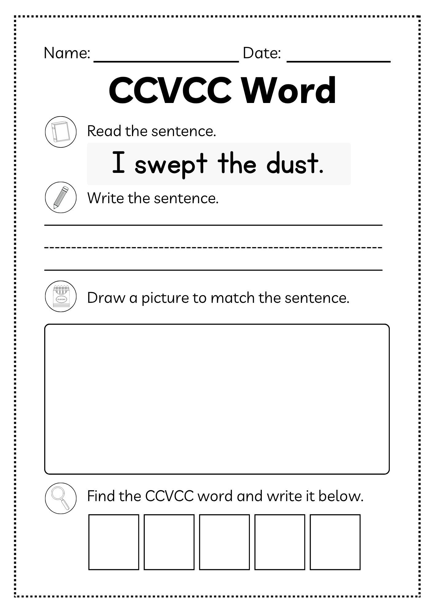 CCVCC Word Workbook 35 pages | Printable Phonics Activities