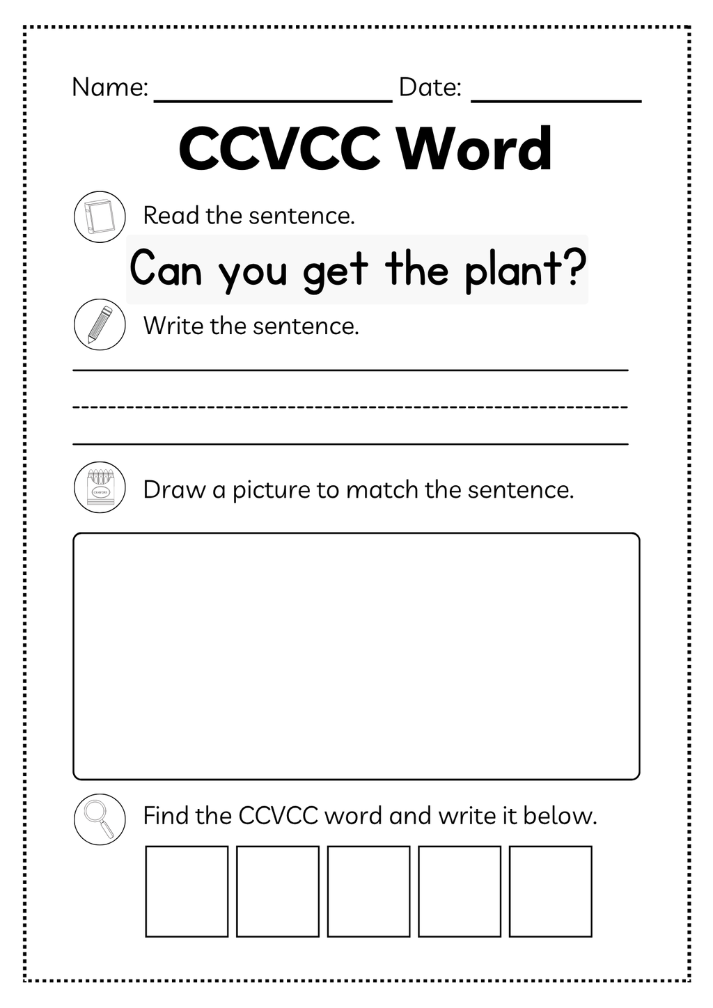 CCVCC Word Workbook 35 pages | Printable Phonics Activities