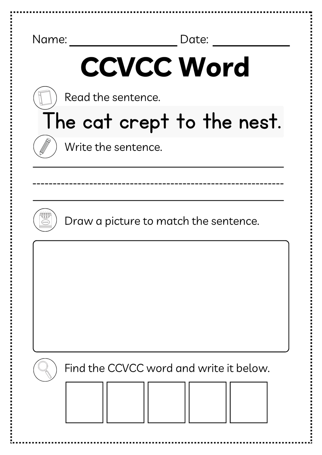 CCVCC Word Workbook 35 pages | Printable Phonics Activities