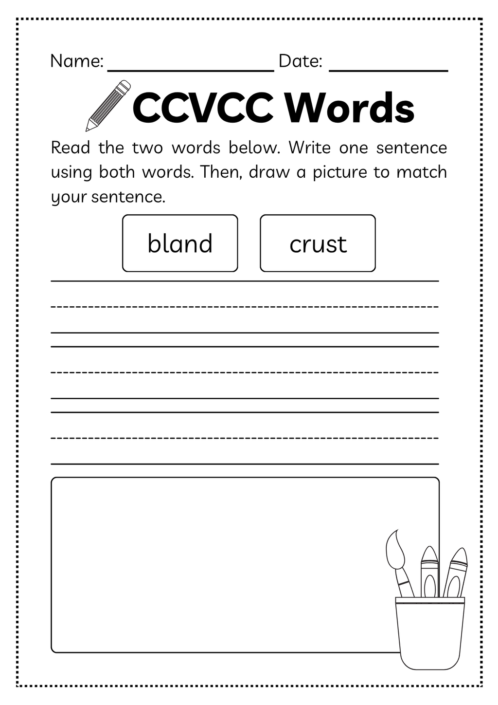 CCVCC Word Workbook 35 pages | Printable Phonics Activities