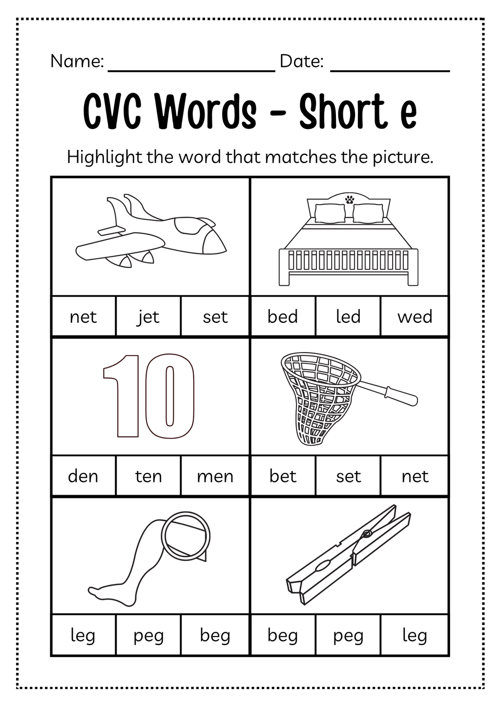 CVC Word Workbook 76 pages | Printable Phonics Activities