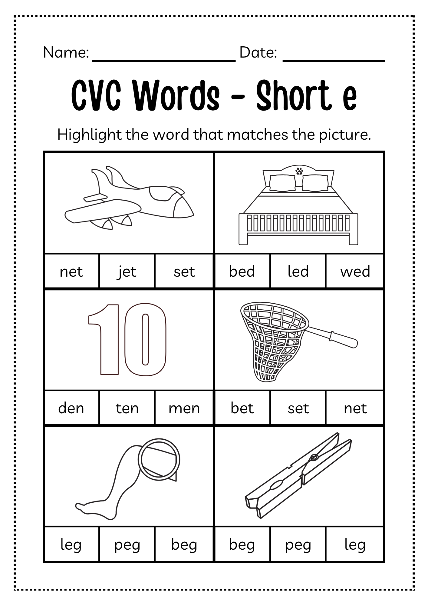 CVC Word Workbook 76 pages | Printable Phonics Activities