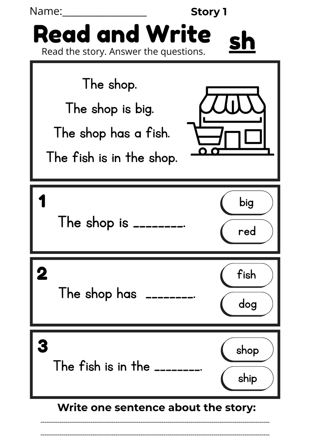 Digraph Reading Workbook 17 pages | Printable Phonics Activities