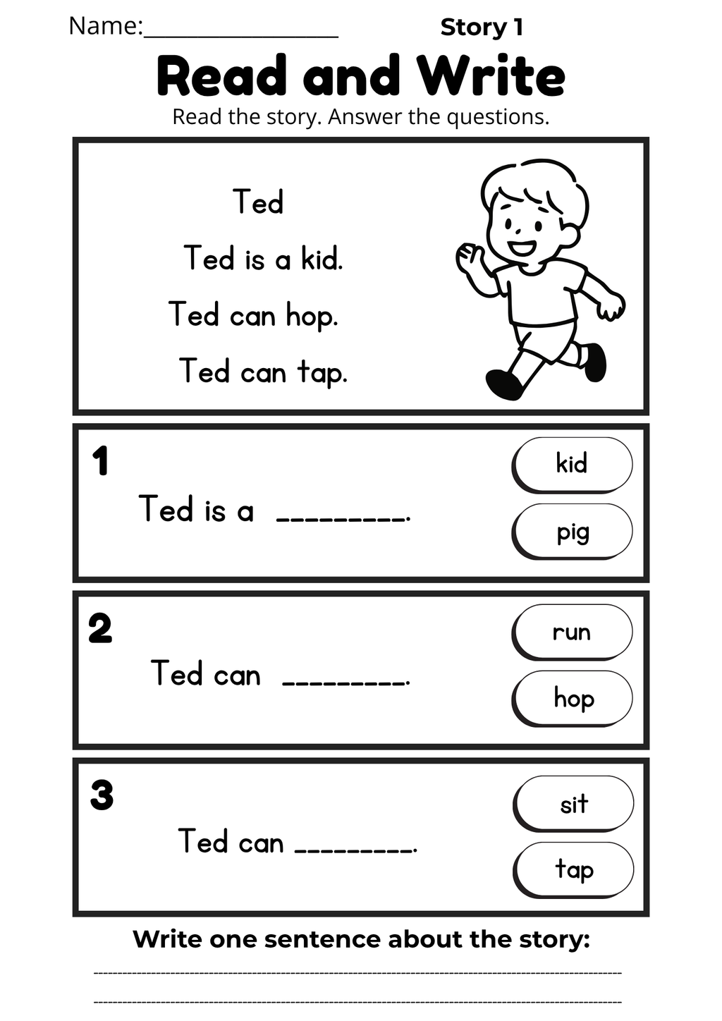 CVC Reading Workbook 15 pages | Printable Phonics Activities