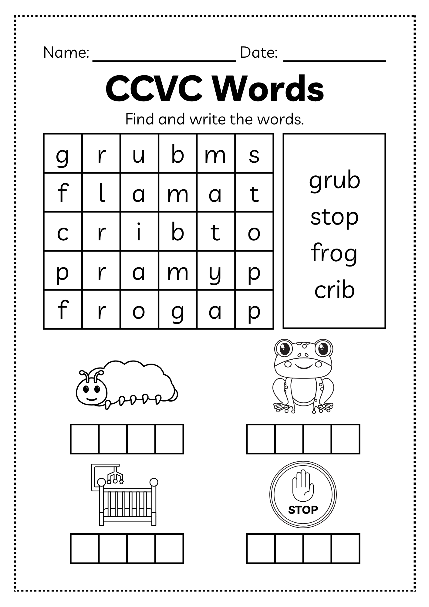 CCVC Word Workbook 53 pages | Printable Phonics Activities
