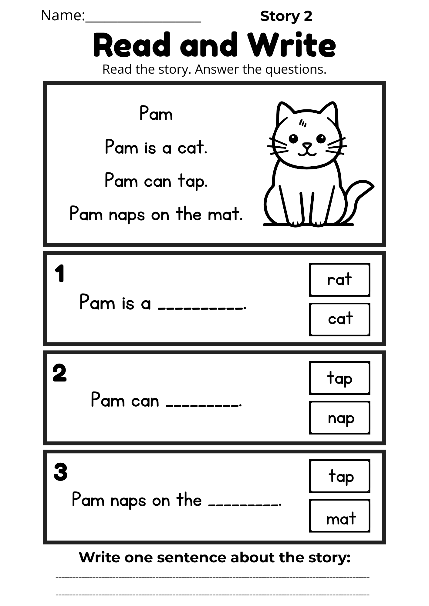 CVC Reading Workbook 15 pages | Printable Phonics Activities