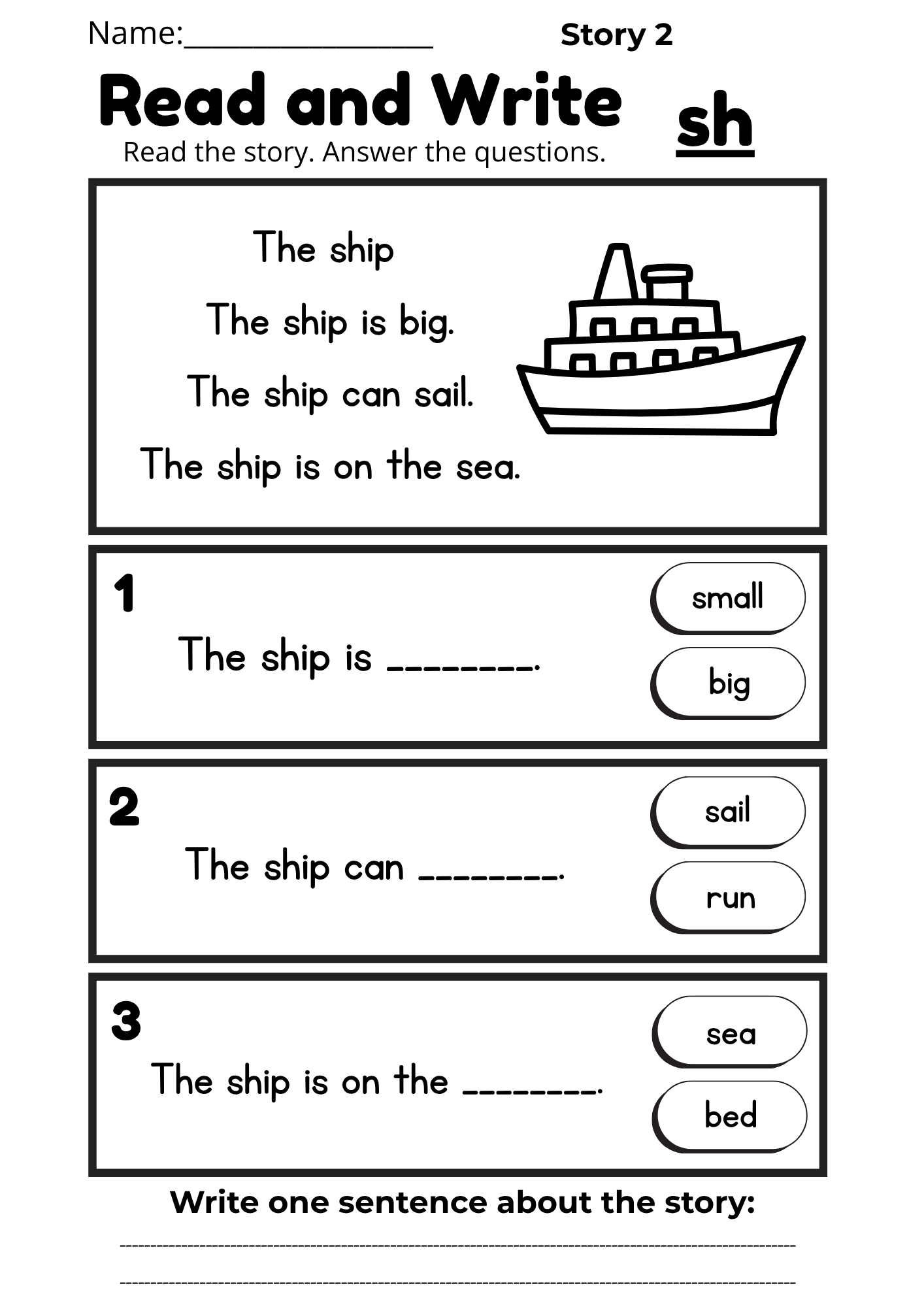Digraph Reading Workbook 17 pages | Printable Phonics Activities