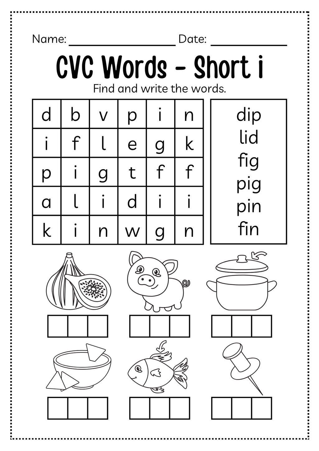 CVC Word Workbook 76 pages | Printable Phonics Activities