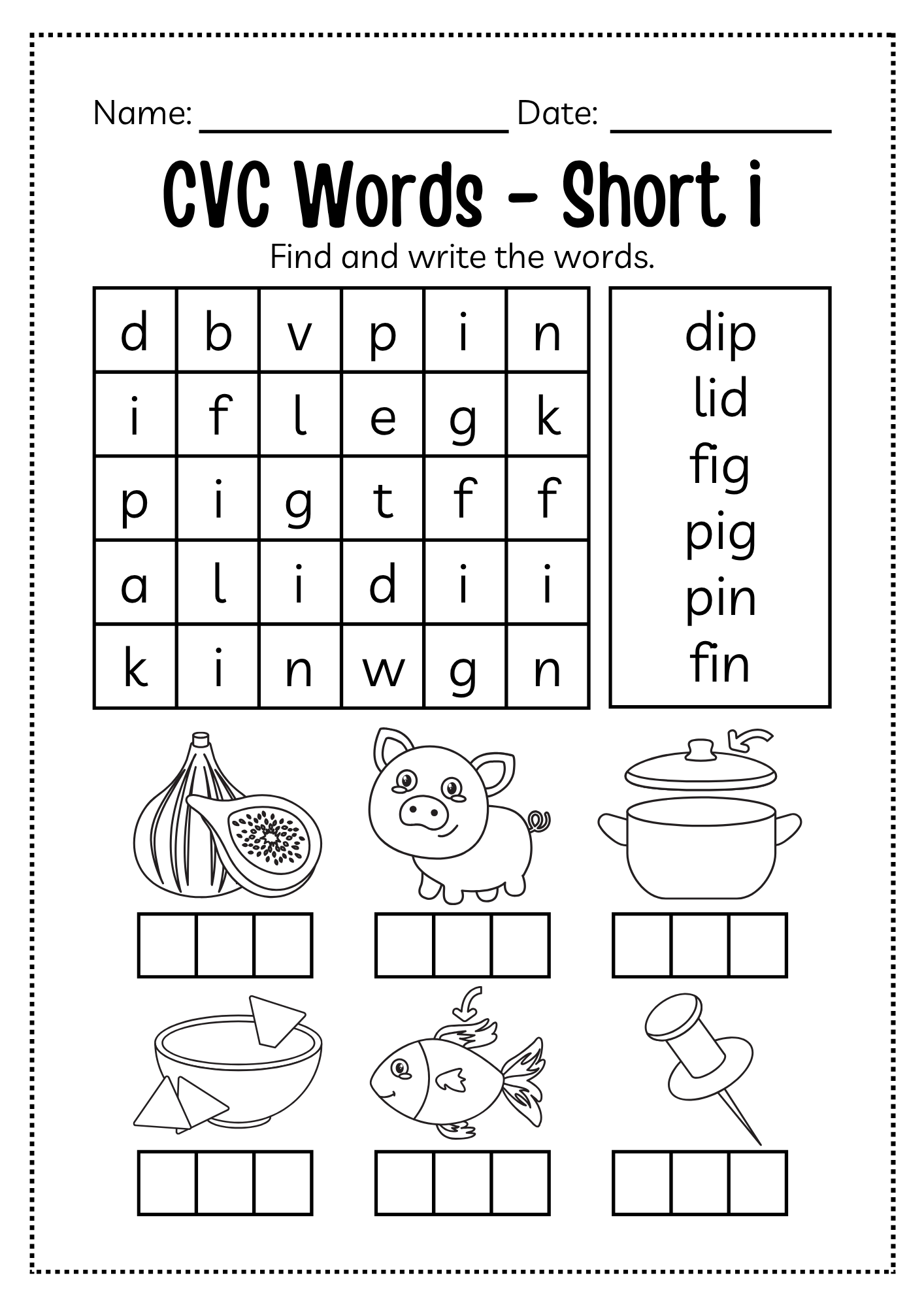 CVC Word Workbook 76 pages | Printable Phonics Activities
