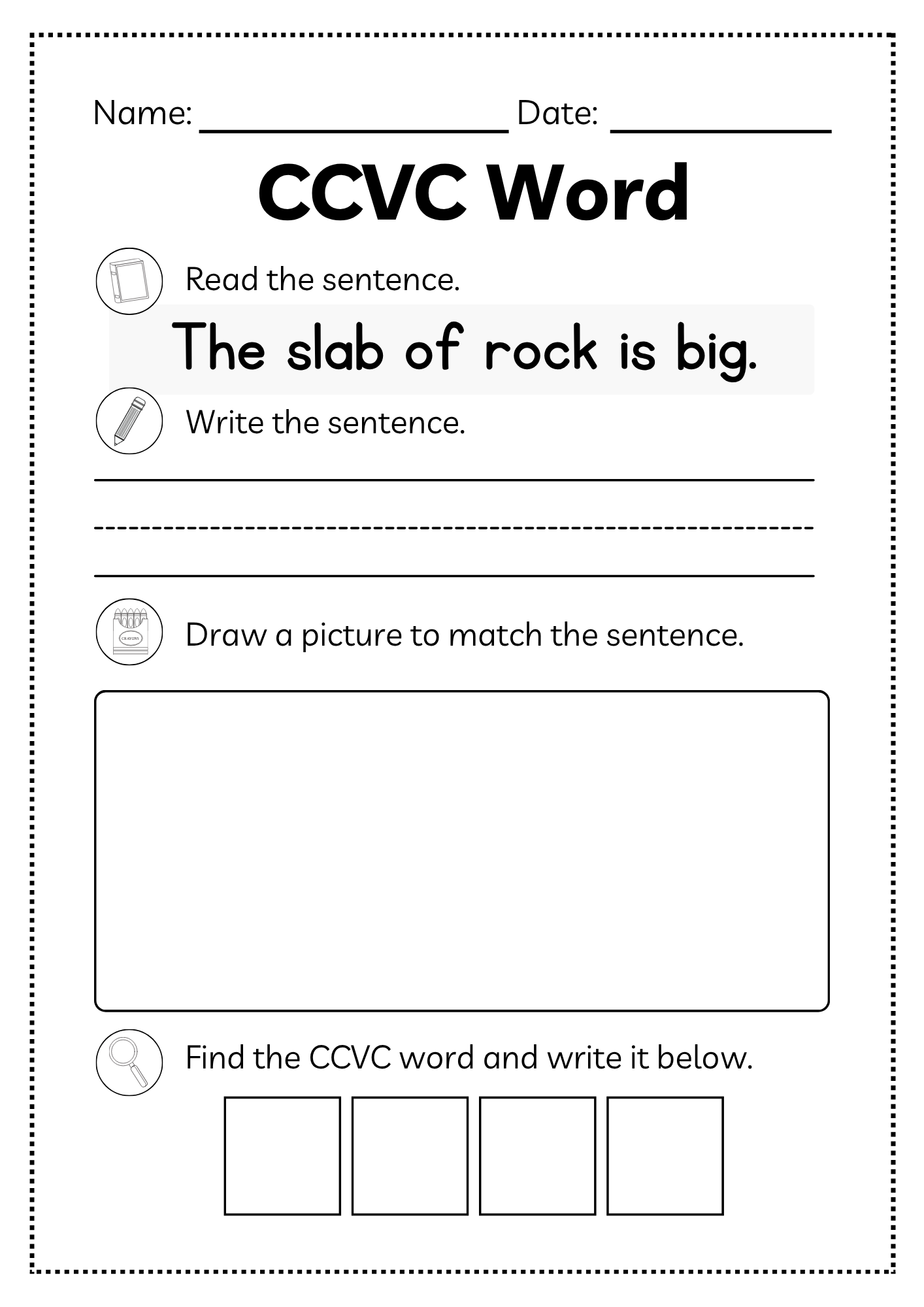 CCVC Word Workbook 53 pages | Printable Phonics Activities