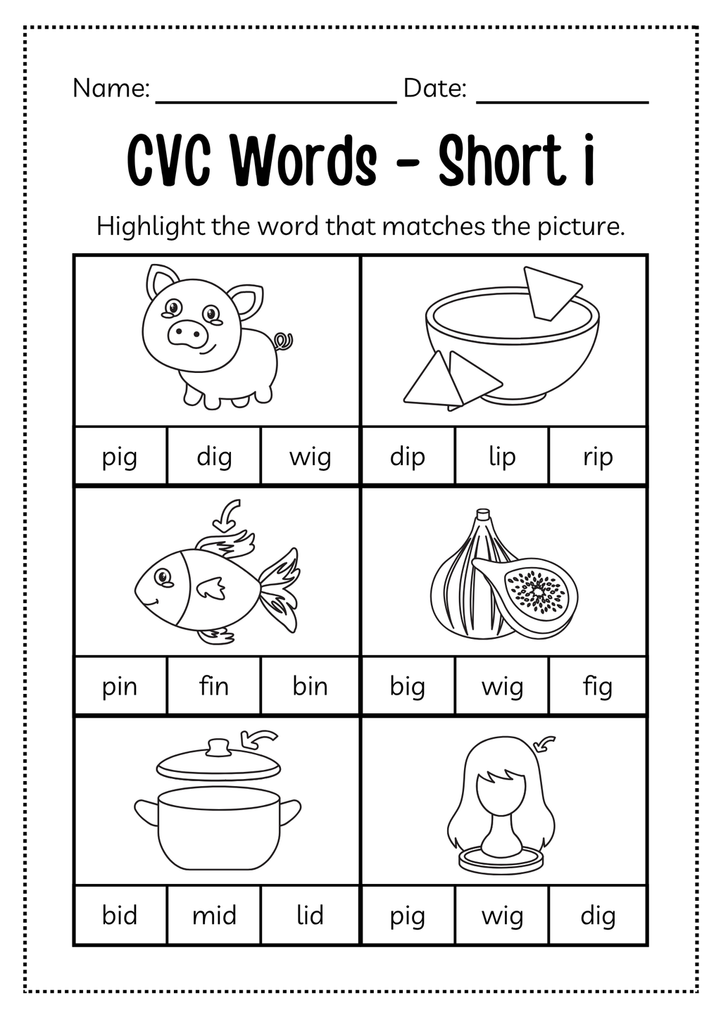 CVC Word Workbook 76 pages | Printable Phonics Activities