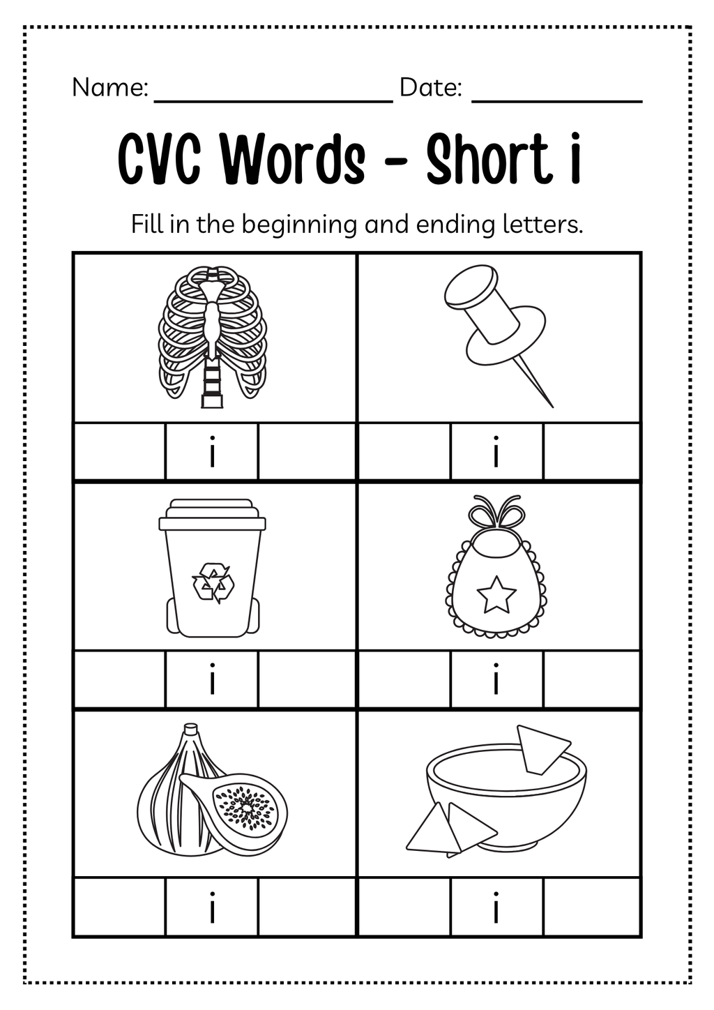 CVC Word Workbook 76 pages | Printable Phonics Activities