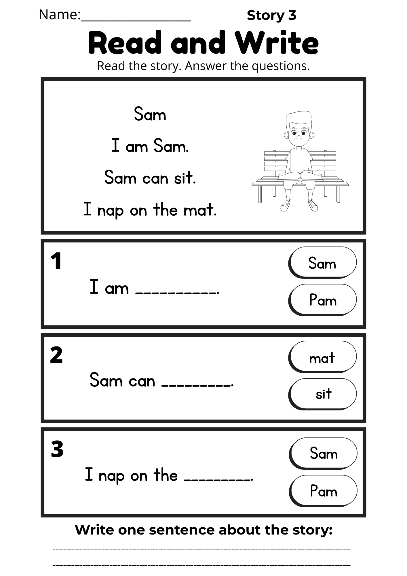 CVC Reading Workbook 15 pages | Printable Phonics Activities