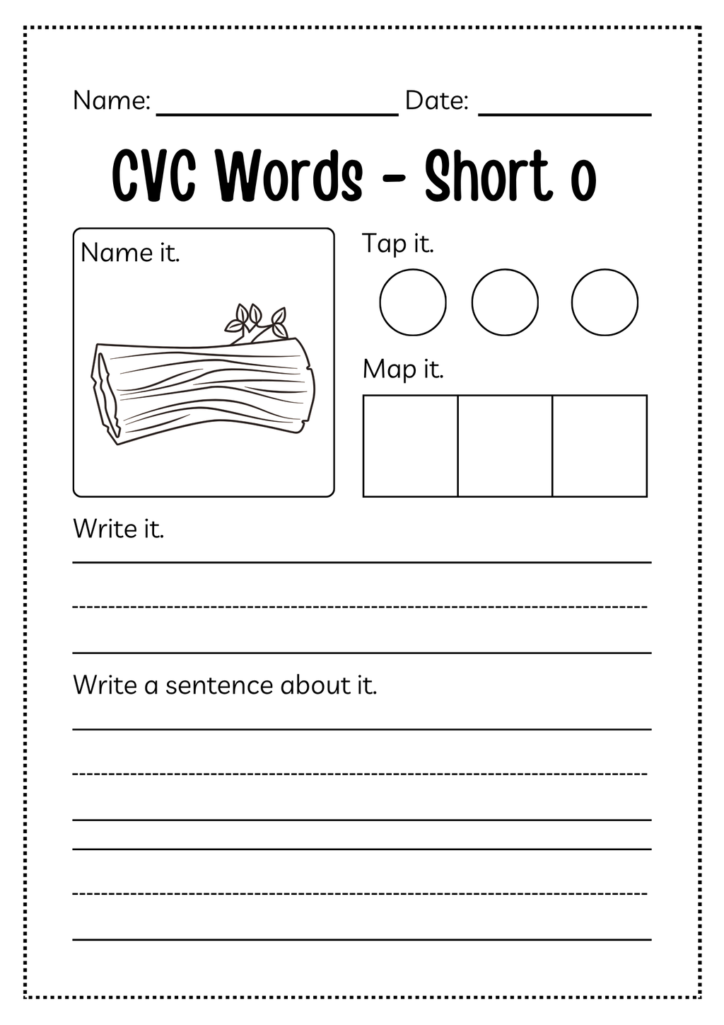 CVC Word Workbook 76 pages | Printable Phonics Activities
