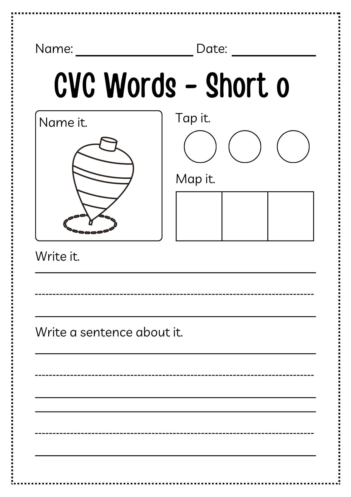CVC Word Workbook 76 pages | Printable Phonics Activities