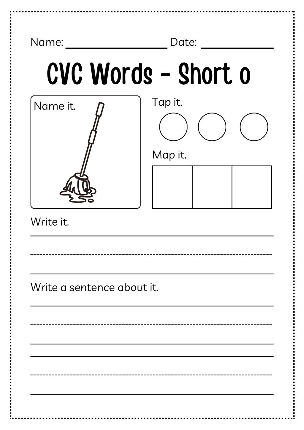 CVC Word Workbook 76 pages | Printable Phonics Activities