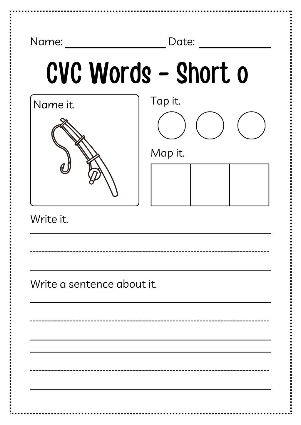 CVC Word Workbook 76 pages | Printable Phonics Activities