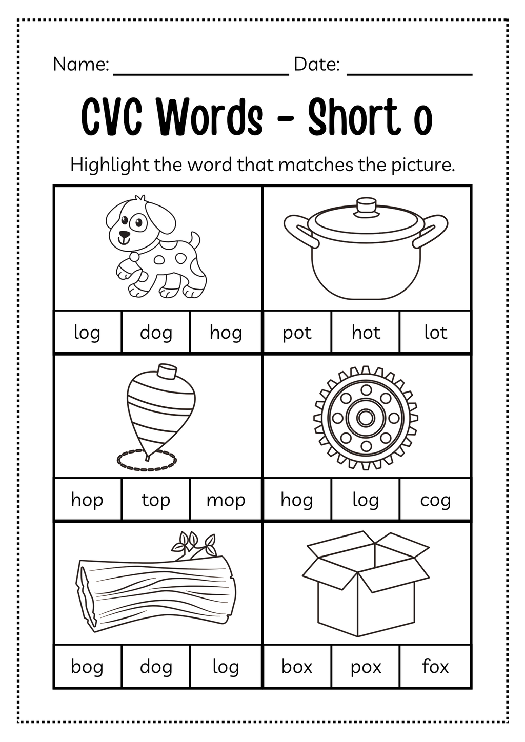 CVC Word Workbook 76 pages | Printable Phonics Activities