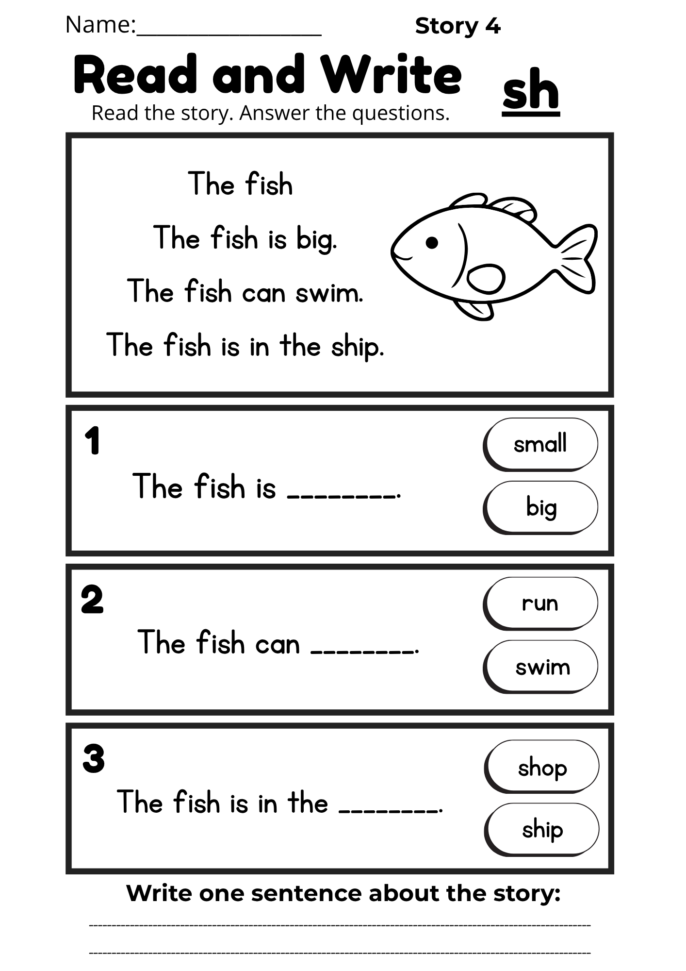 Digraph Reading Workbook 17 pages | Printable Phonics Activities