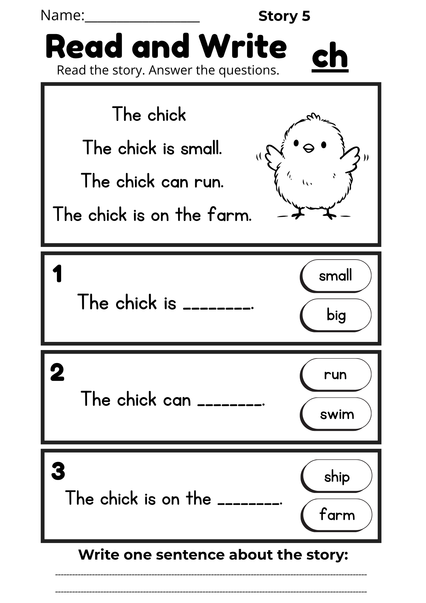 Digraph Reading Workbook 17 pages | Printable Phonics Activities
