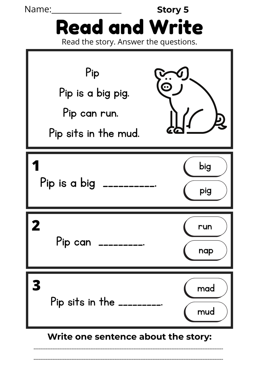CVC Reading Workbook 15 pages | Printable Phonics Activities