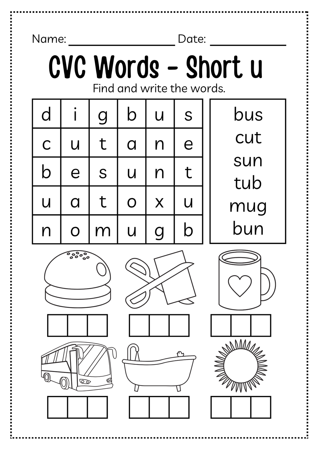 CVC Word Workbook 76 pages | Printable Phonics Activities