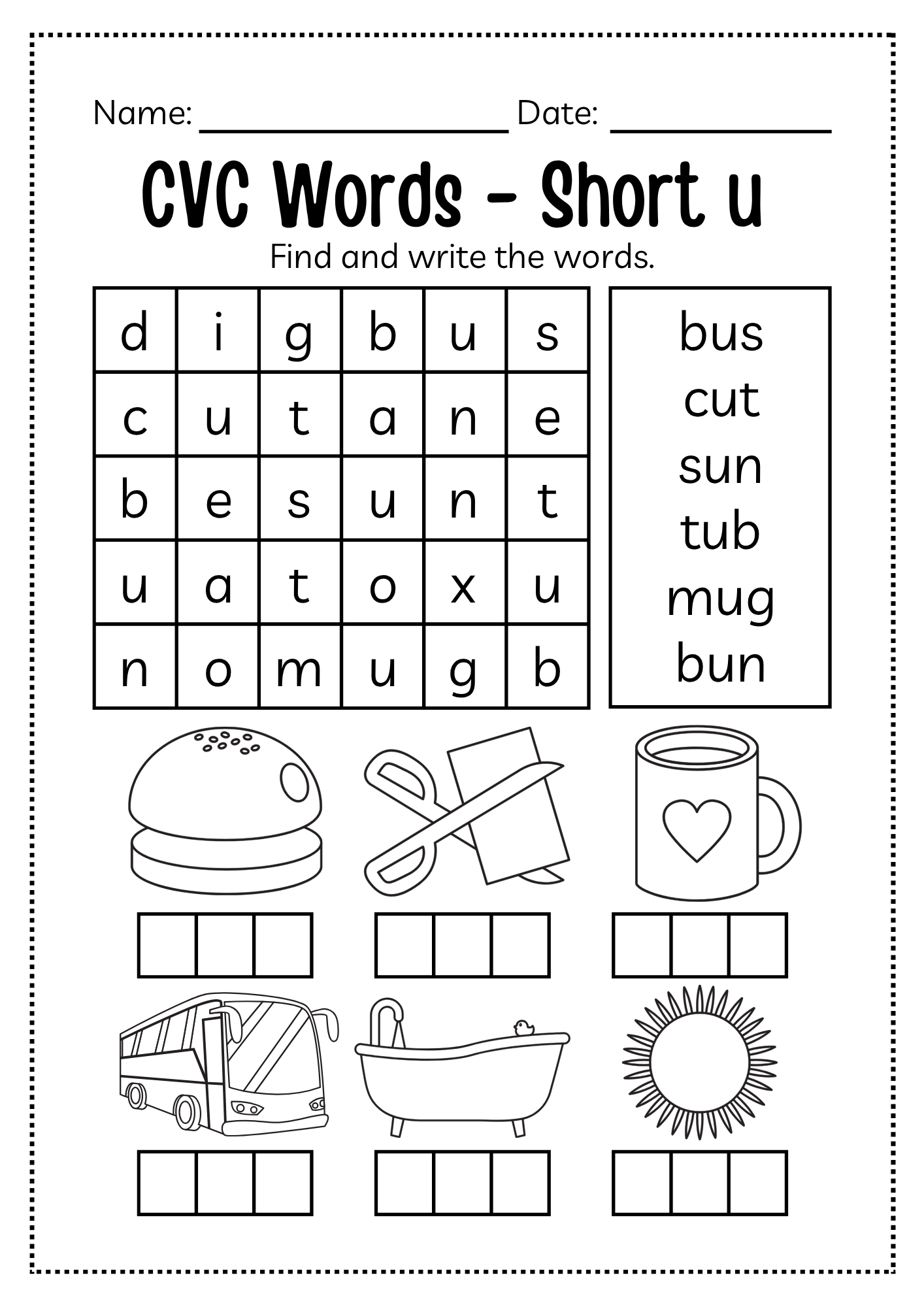 CVC Word Workbook 76 pages | Printable Phonics Activities