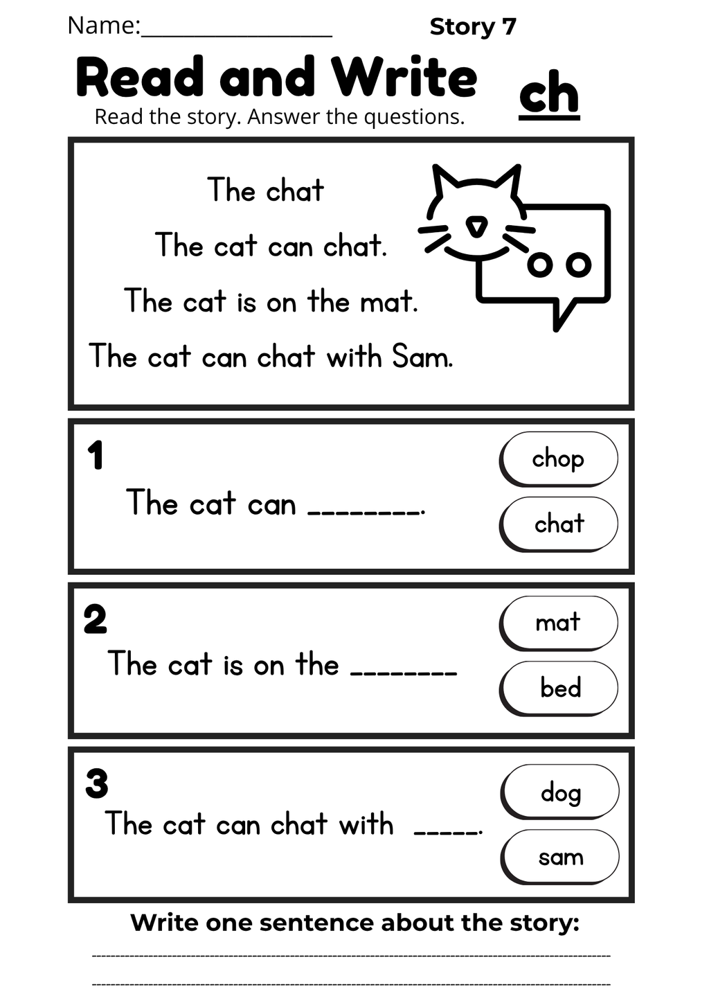 Digraph Reading Workbook 17 pages | Printable Phonics Activities