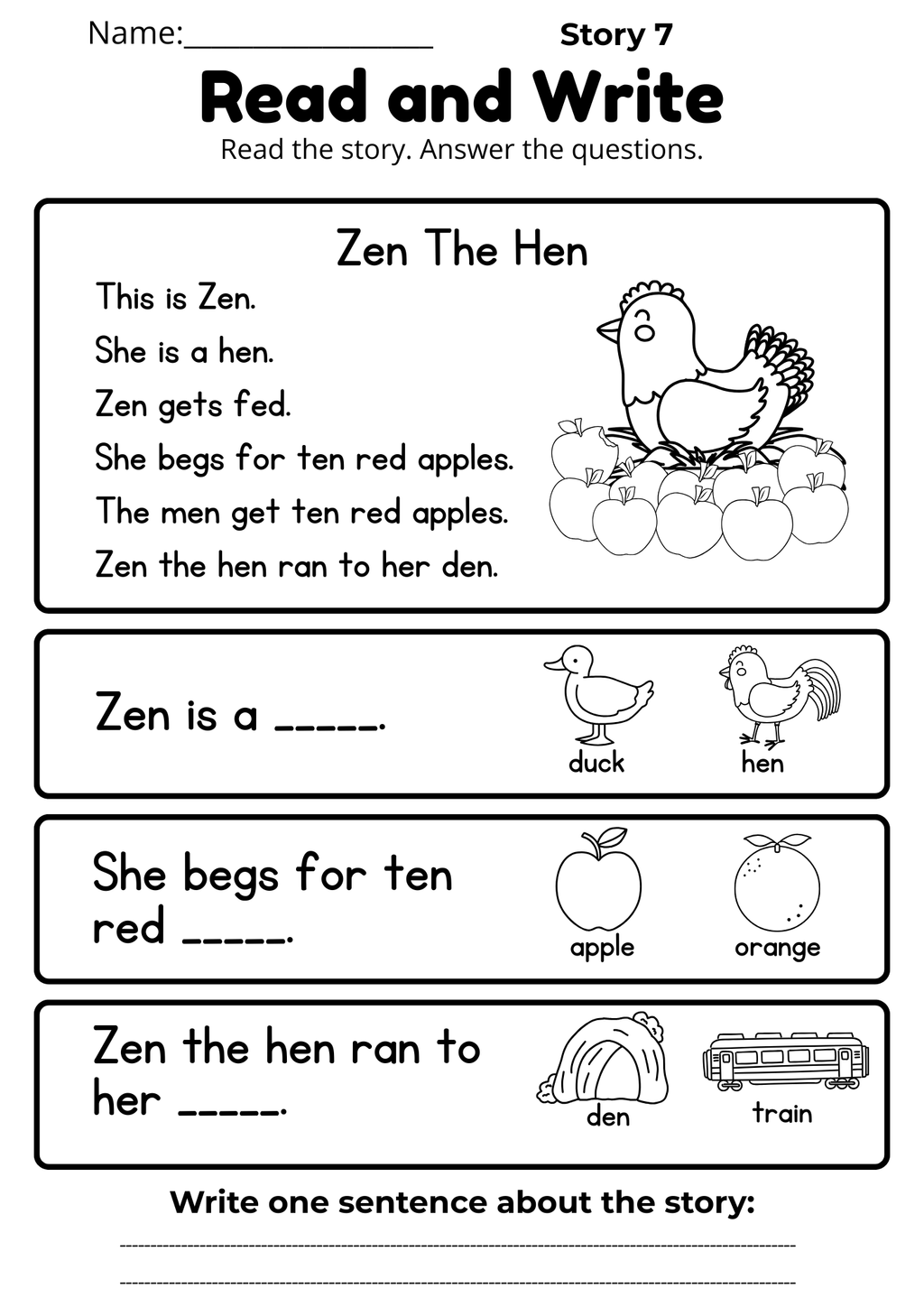 CVC Reading Workbook 15 pages | Printable Phonics Activities