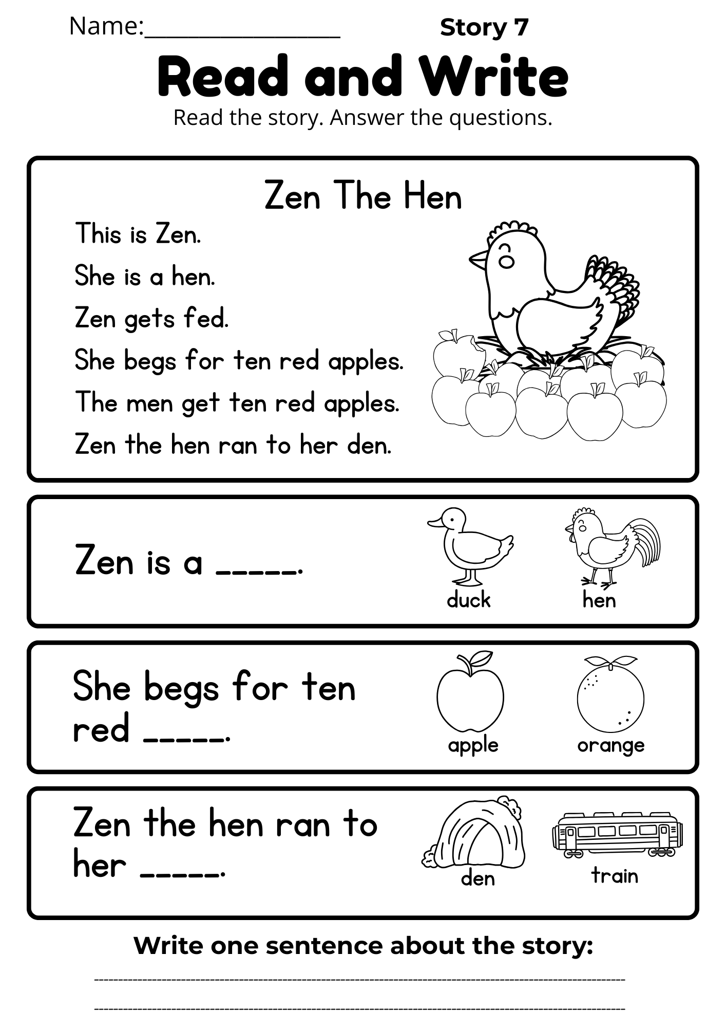 CVC Reading Workbook 15 pages | Printable Phonics Activities