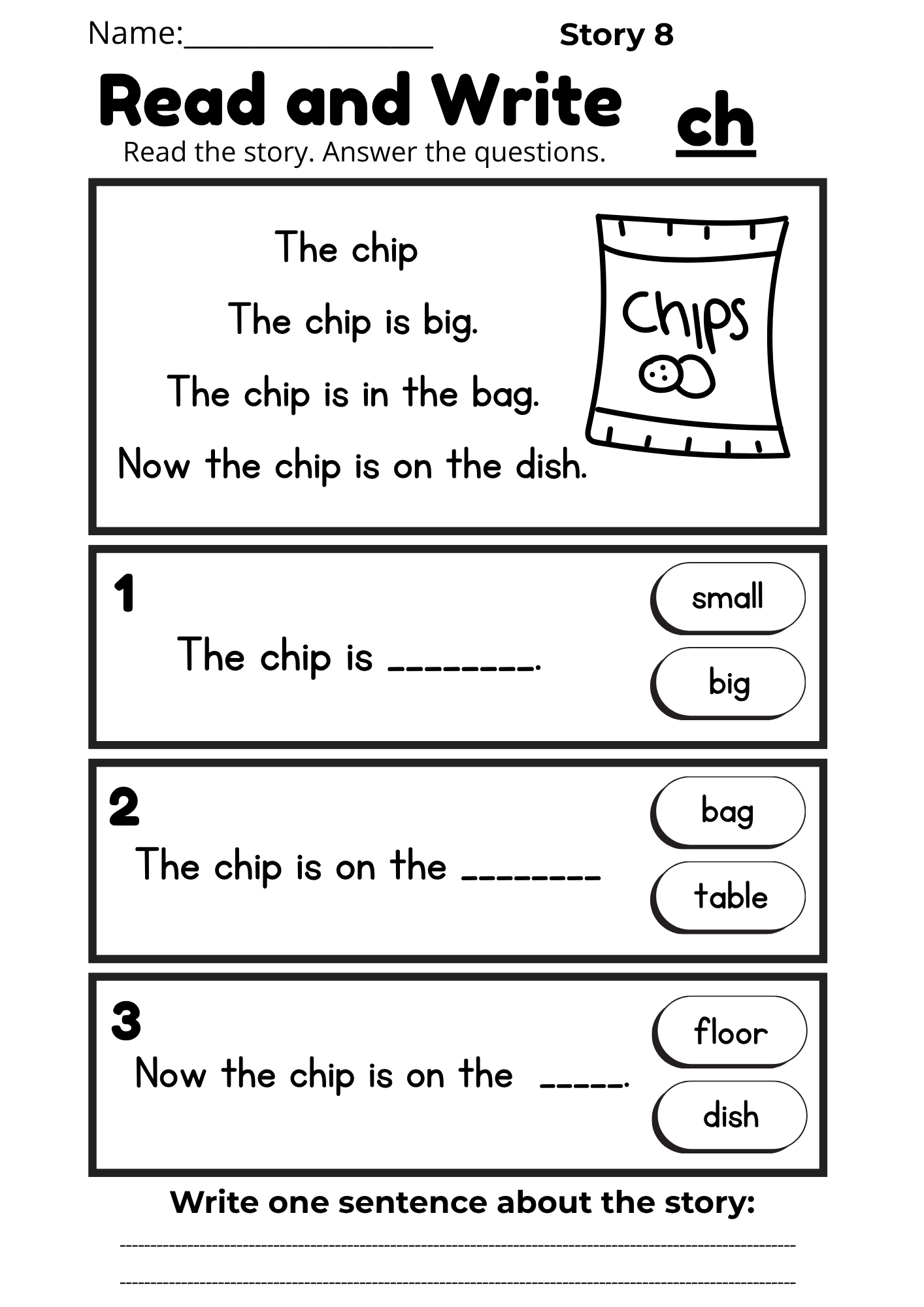 Digraph Reading Workbook 17 pages | Printable Phonics Activities