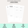Daily Planner Printable 7 pages | Minimalist Weekly Planner