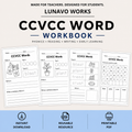 CCVCC Word Workbook 35 pages | Printable Phonics Activities