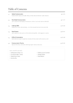 Communication Skills Workbook table of contents preview