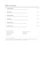 Stress Management Workbook table of contents preview